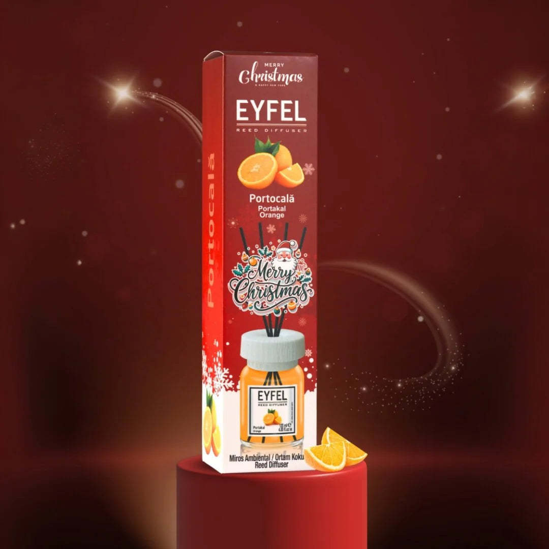 Set 6x bucati Odorizant de camera Eyfel Christmas, Mango, Angel, Orange, Mint & Pine, Apple Pie, Cinnamon & Clove
