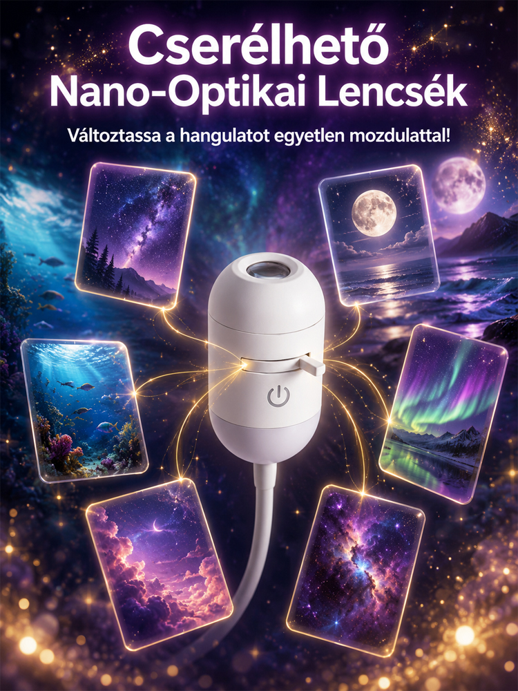 Kreatywna Lampa z Projekcją Głębin Morskich - Trójwymiarowy Projektor Oceanu i Fal 3D
