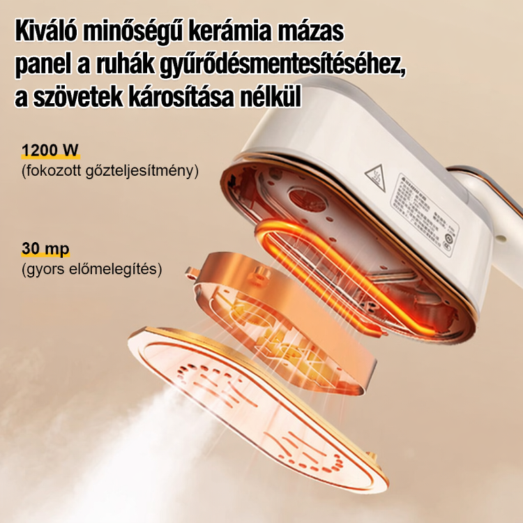 Hordozható Kézi Vasaló Extra Nagy Víztartállyal | 50% Kedvezmény