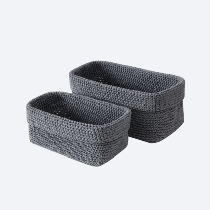 Kézzel szőtt textil fali tároló kosár