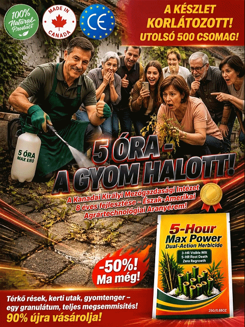 👍Mélyreható Kerti Gazirtó - 0% Újranövés, 100% Családi Biztonság