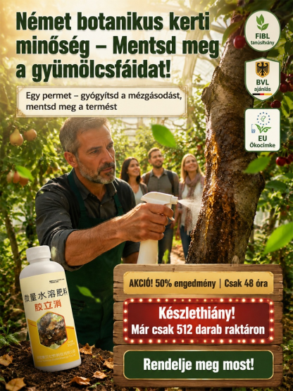 【Egy üveg megmentés】Profi Gyümölcsfa Ápoló Gél - Mézgásodás és Elhalt Kéreg Ellen (300ml)