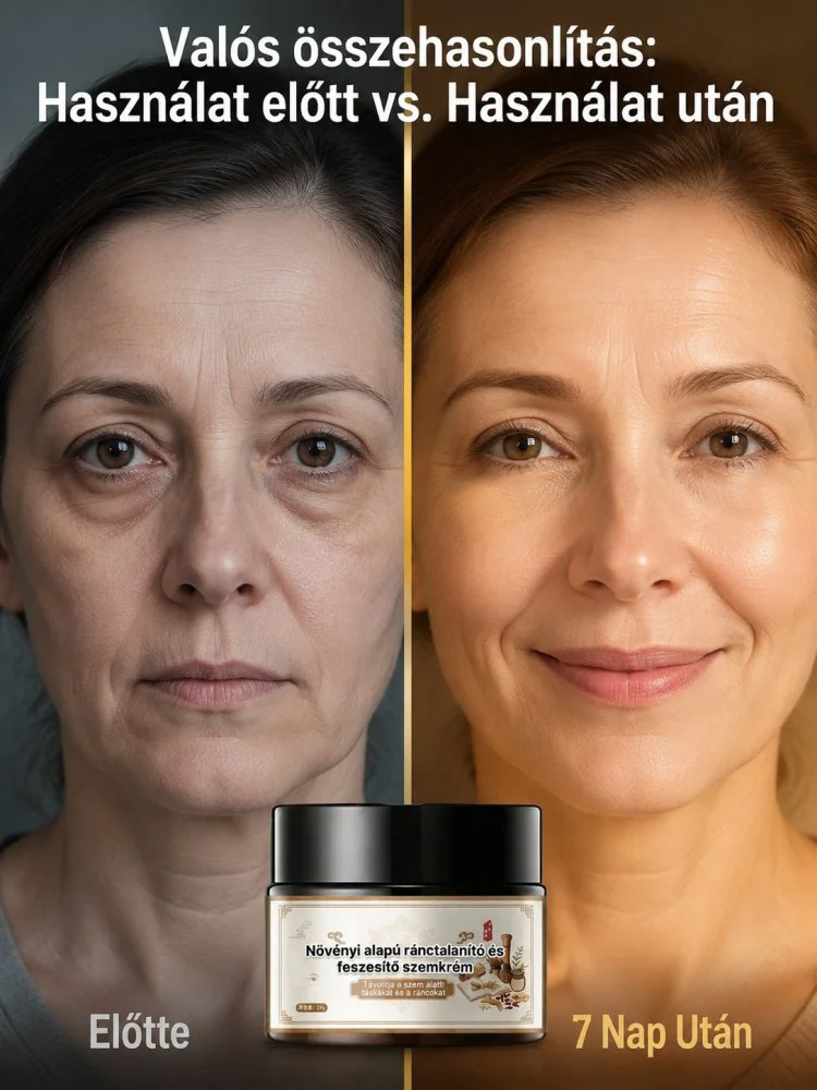 【Műtét Nélküli Lifting】Gyógynövényes Ránctalanító Szemkrém - Táskák & Karikák Ellen