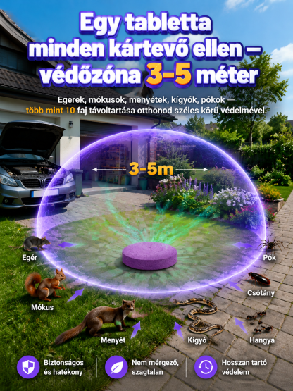 👍[50% AKCIÓ] 100% Növényi Rágcsálóűző – Biztonságos Védelem Gyerekek és Háziállatok Mellett