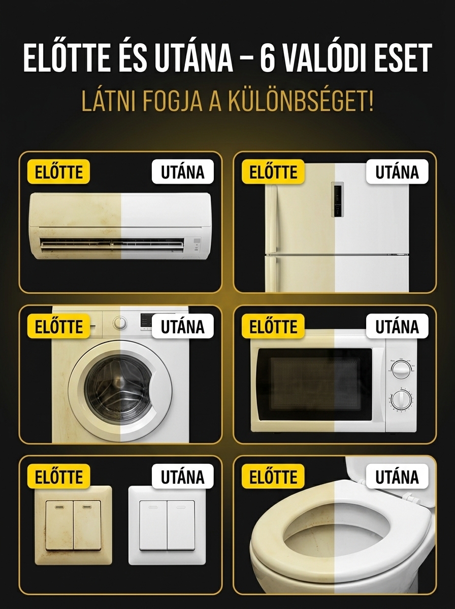 【Háztartási gépek megújítása】Sárga eltávolító tisztítószer