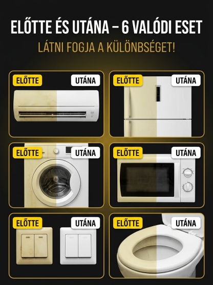 【Háztartási gépek megújítása】Sárga eltávolító tisztítószer