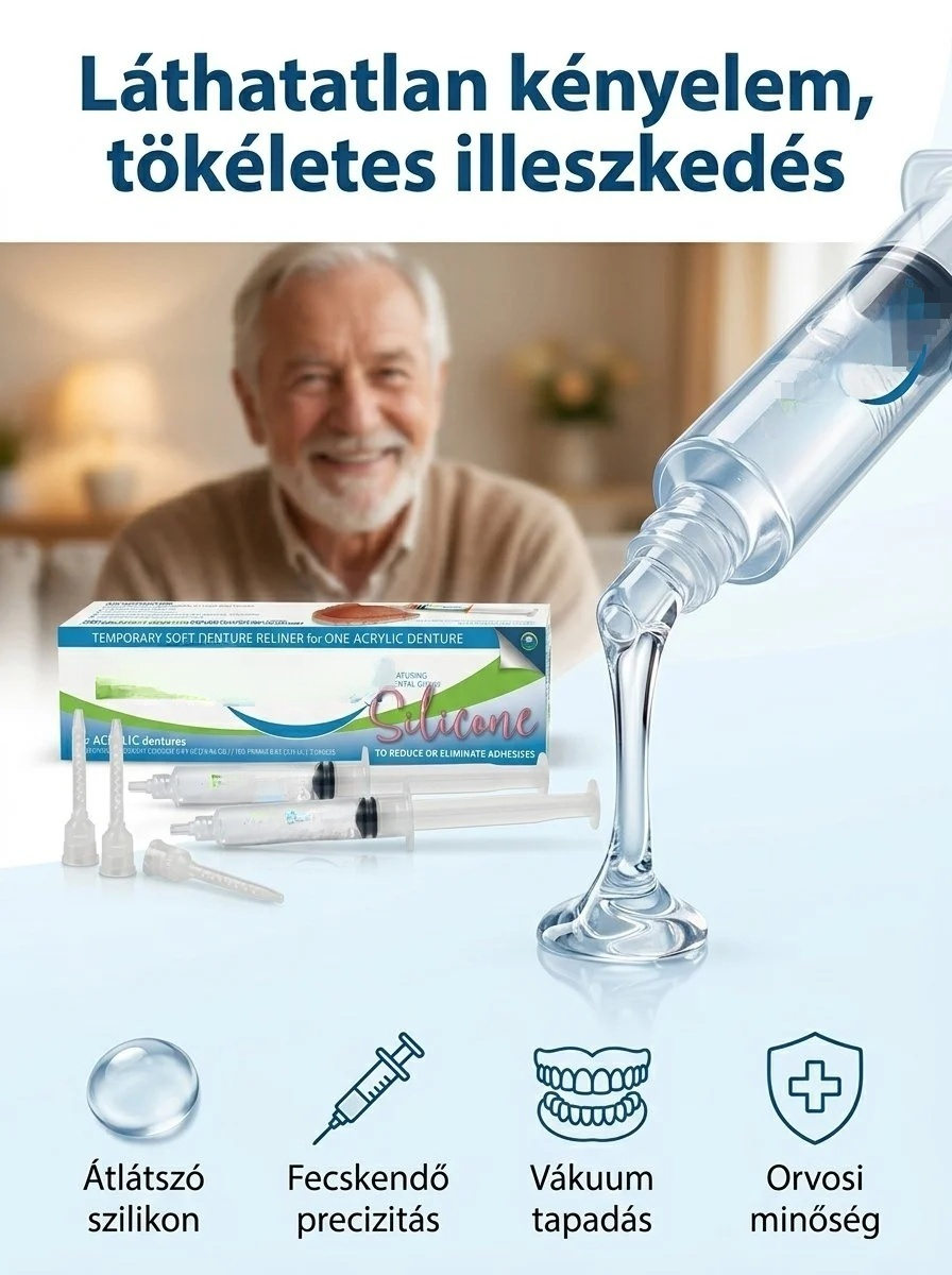 【Tökéletesen illeszkedő műfogsor】Felső és alsó fogsorbetét készlet