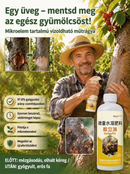 【Egy üveg megmentés】Profi Gyümölcsfa Ápoló Gél - Mézgásodás és Elhalt Kéreg Ellen (300ml)