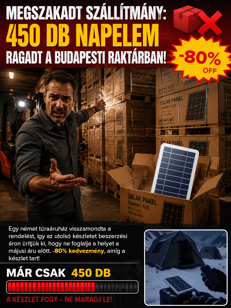 Hordozható, multifunkcionális napelemes töltőpanel