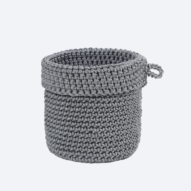 Kézzel szőtt textil fali tároló kosár