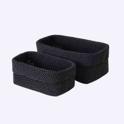 Kézzel szőtt textil fali tároló kosár