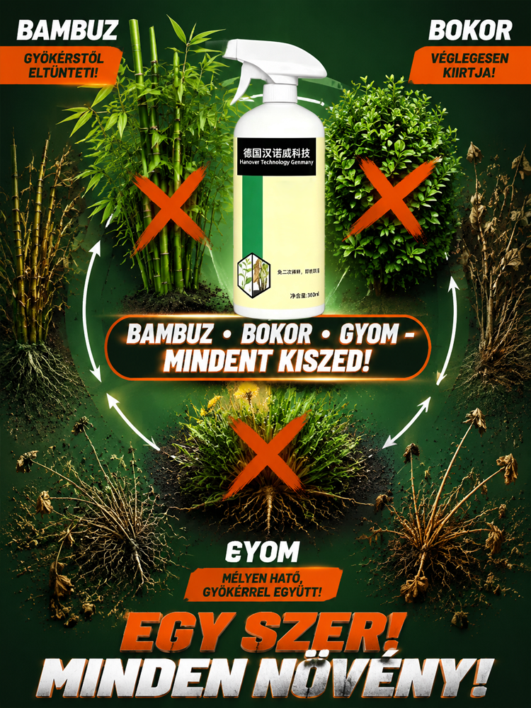 [50% OFF] Erős Gyökérirtó Permet -1 Perc Alatt Felszívódik, Végleges