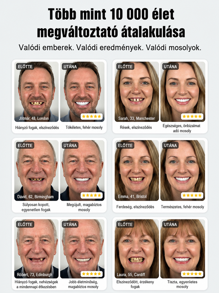 3D Bionikus Kozmetikai Fogsor - Tökéletes Mosoly és Stabil Rágás (50% OFF + Utánvét)