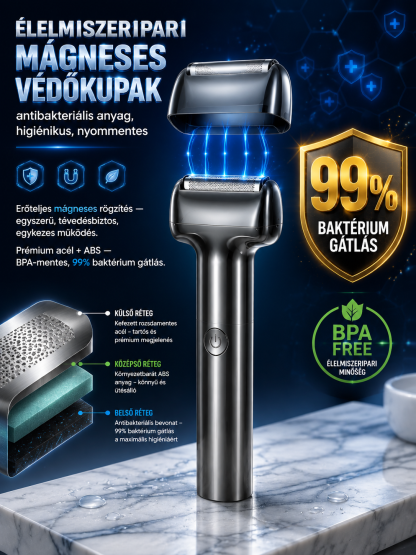 👍Prémium Német Precíziós Elektromos Borotva - Fájdalommentes, IPX6 Vízálló, 60 Nap Akku (🔥50% AKCIÓ + INGYENES SZÁLLÍTÁS)