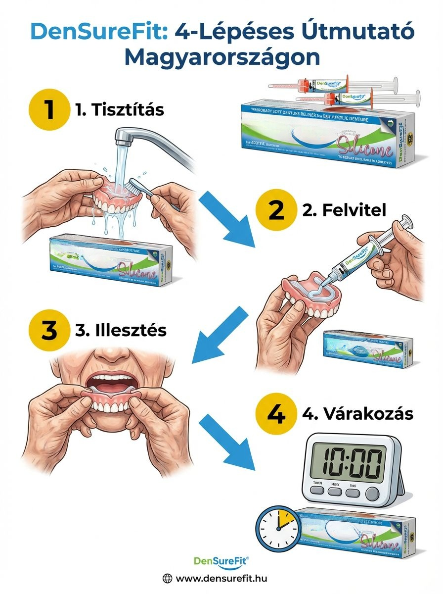 Prémium Szilikon Fogsorbetét Készlet | Tökéletes Illeszkedés & Azonnali Stabilitás