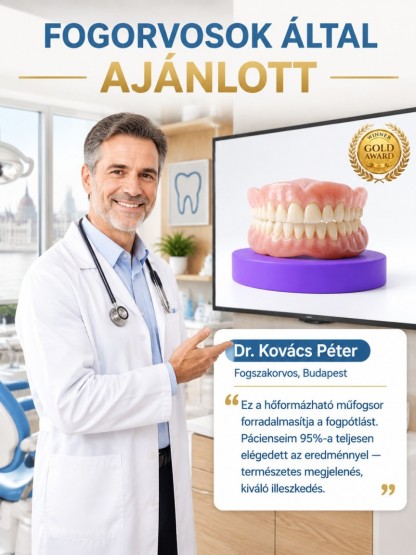 👍Prémium Kozmetikai Fogsor – Természetes Mosoly Fájdalom Nélkül