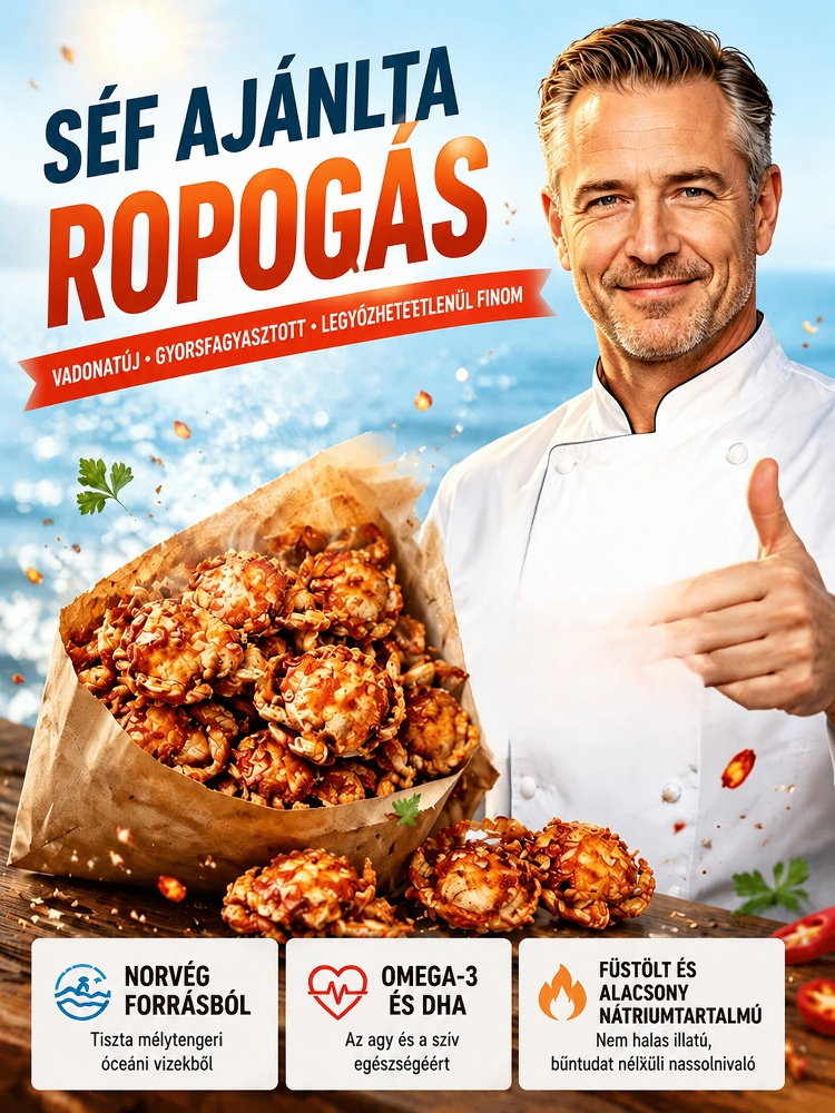 [50% Kedvezmény + 1-et fizet 2-t kap] Vadon Fogott Norvég Ropogós Rák – Magas Fehérje, Csípős Snack (Készétel)