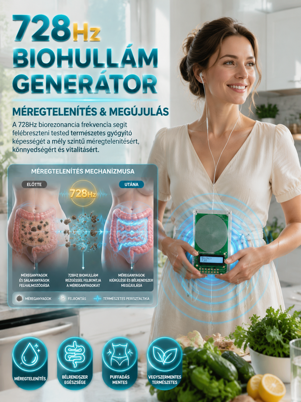 🔥Ultra-Precíz Bio-Frekvencia Generátor | Alvásjavító & Relaxációs Készülék (50% Akció)