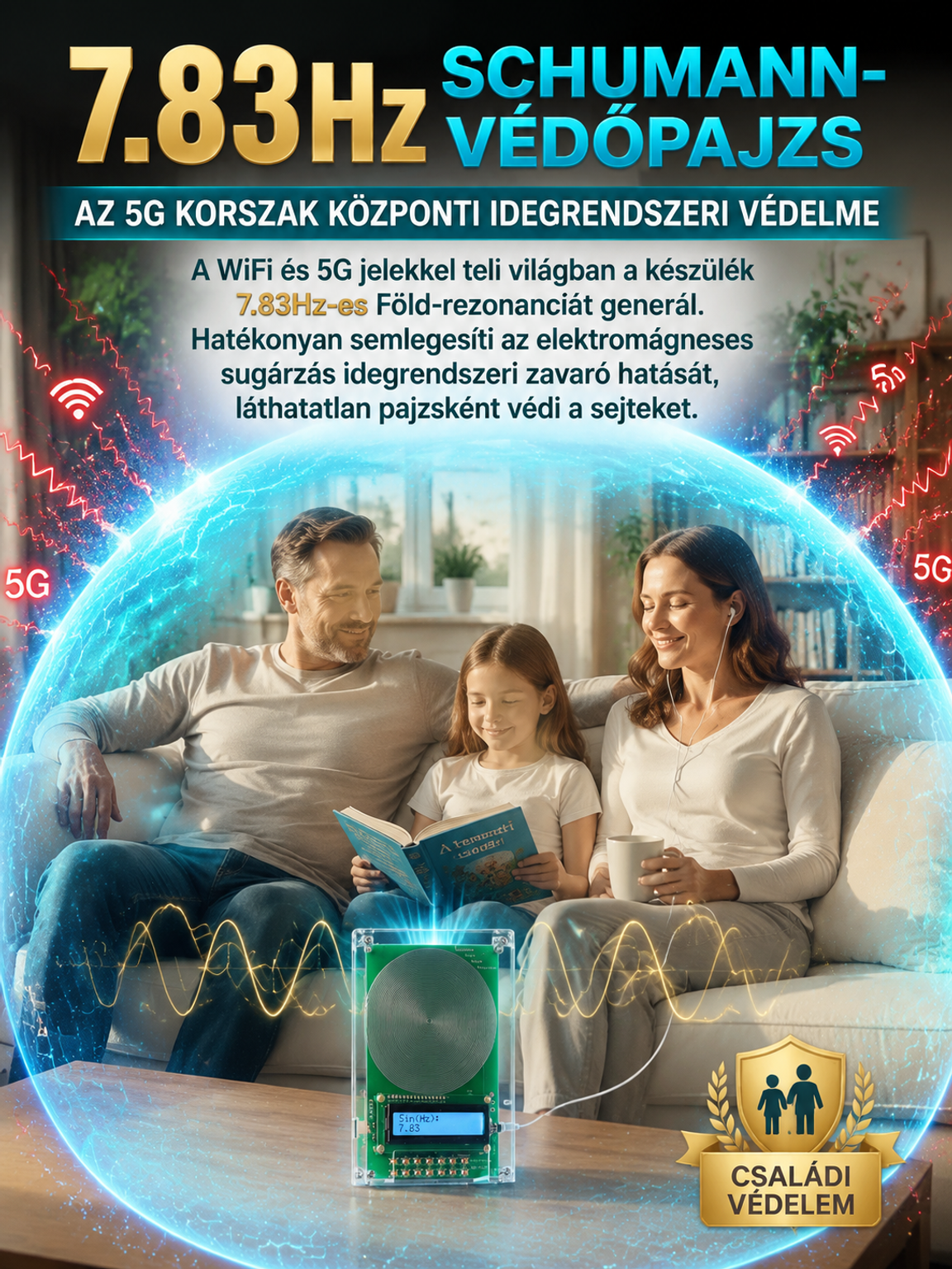 🔥Ultra-Precíz Bio-Frekvencia Generátor | Alvásjavító & Relaxációs Készülék (50% Akció)
