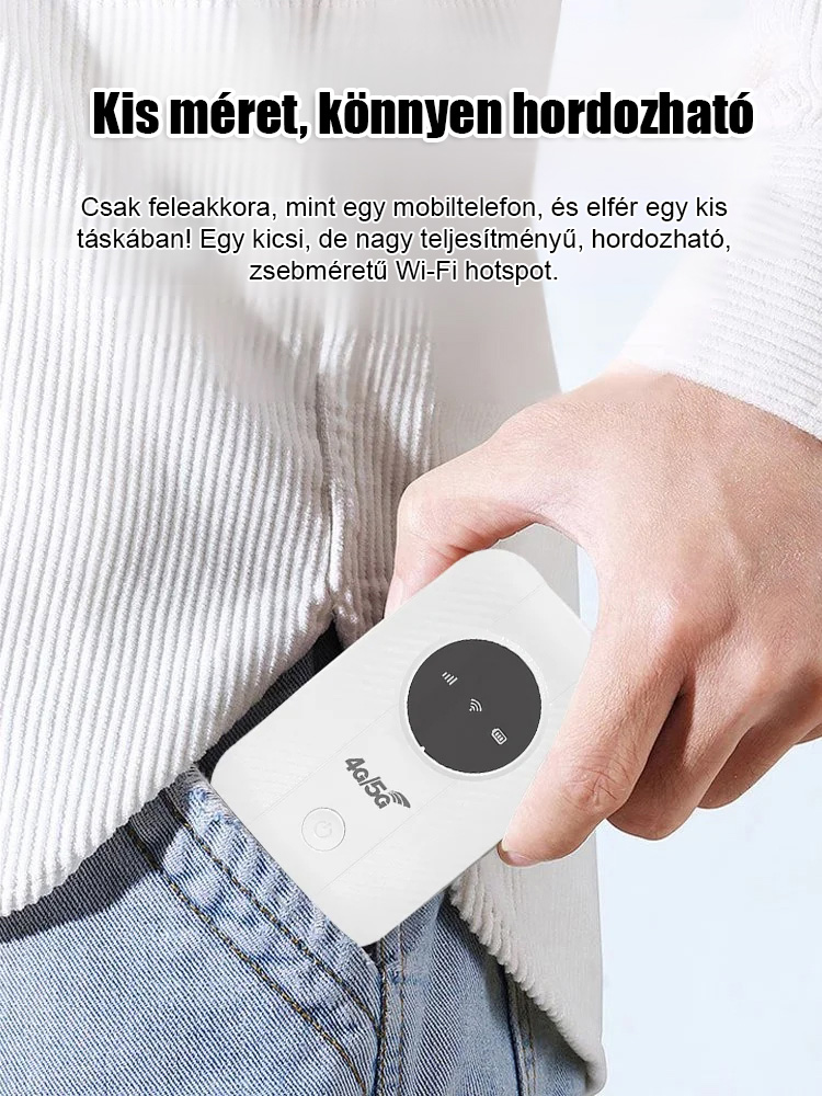 Hordozható 5G Zsebwifi Router – Műholdas Technológia a Stabil Internetért Bárhol