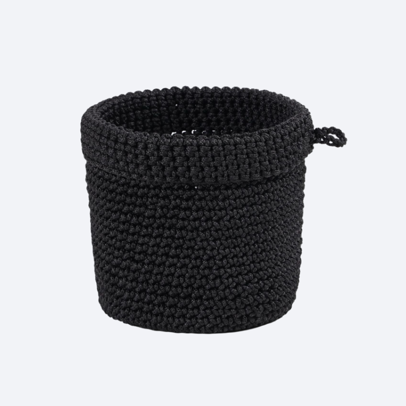 Kézzel szőtt textil fali tároló kosár