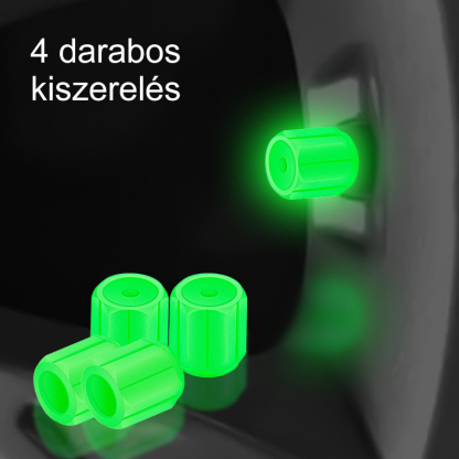 [Éjszakai Ragyogás] Prémium Foszforeszkáló Szelepsapka Szett - Univerzális