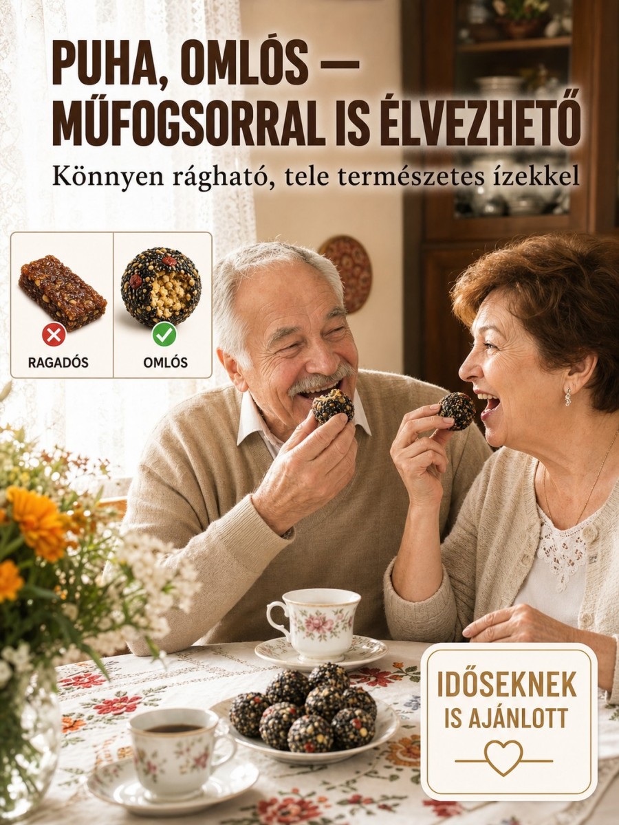 Ősi Keleti Vitalitás Golyó - Fekete Szezámmal és Dióval a Dús Hajért (100% Természetes)