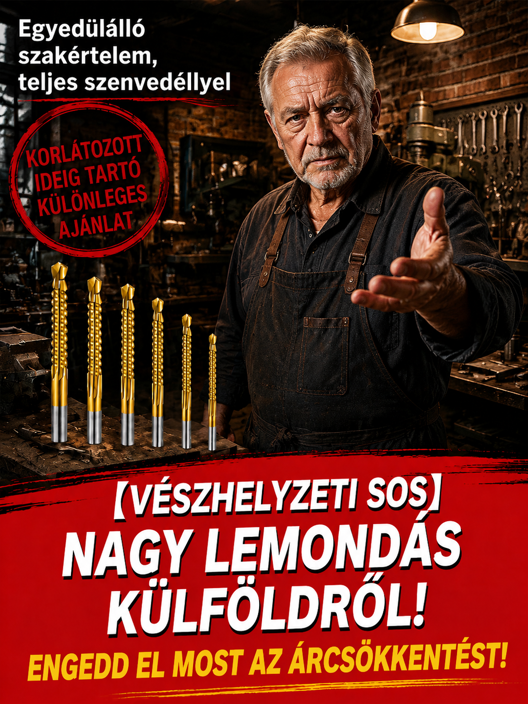 👍 Nezničitelná sada titanových vrtáků (6 ks) – Řeže kov jako máslo | Akce 1+1 ZDARMA