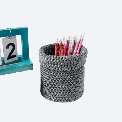 Kézzel szőtt textil fali tároló kosár