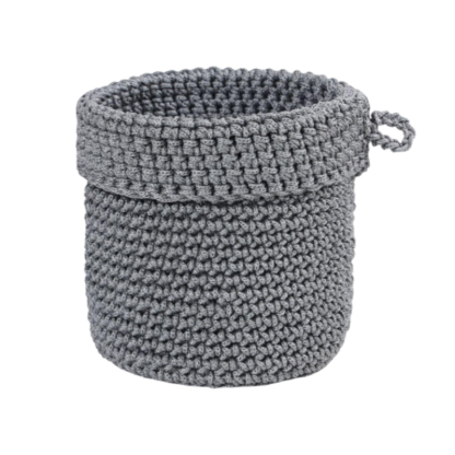 Kézzel szőtt textil fali tároló kosár