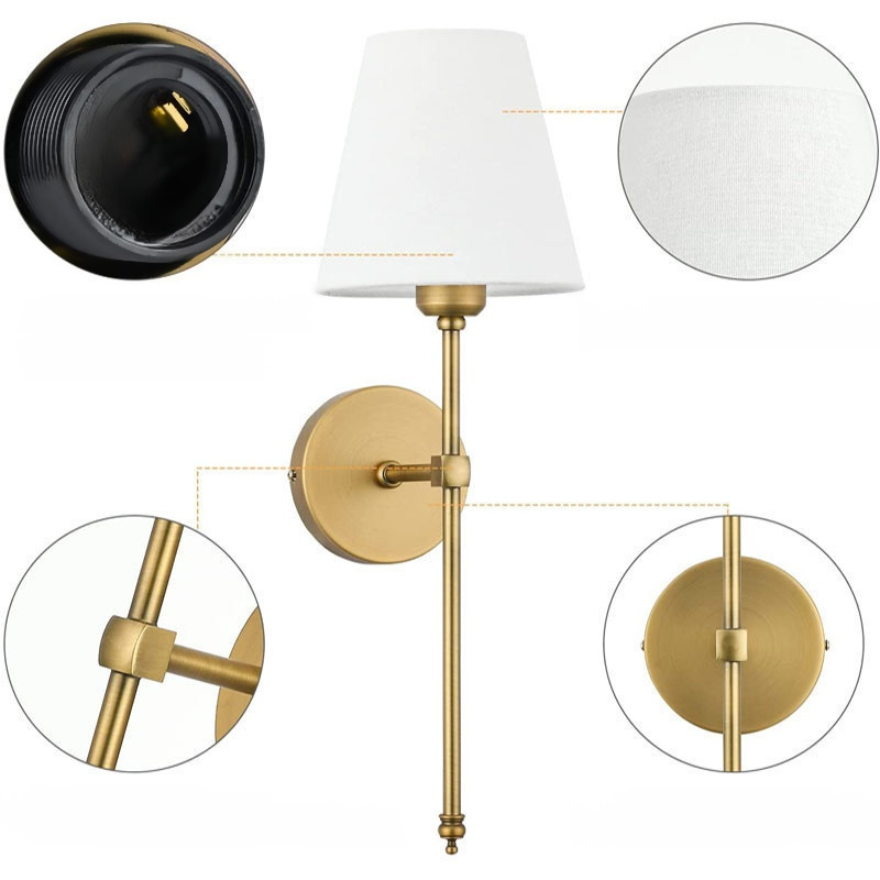 Remote-controlled luxury wall lamp