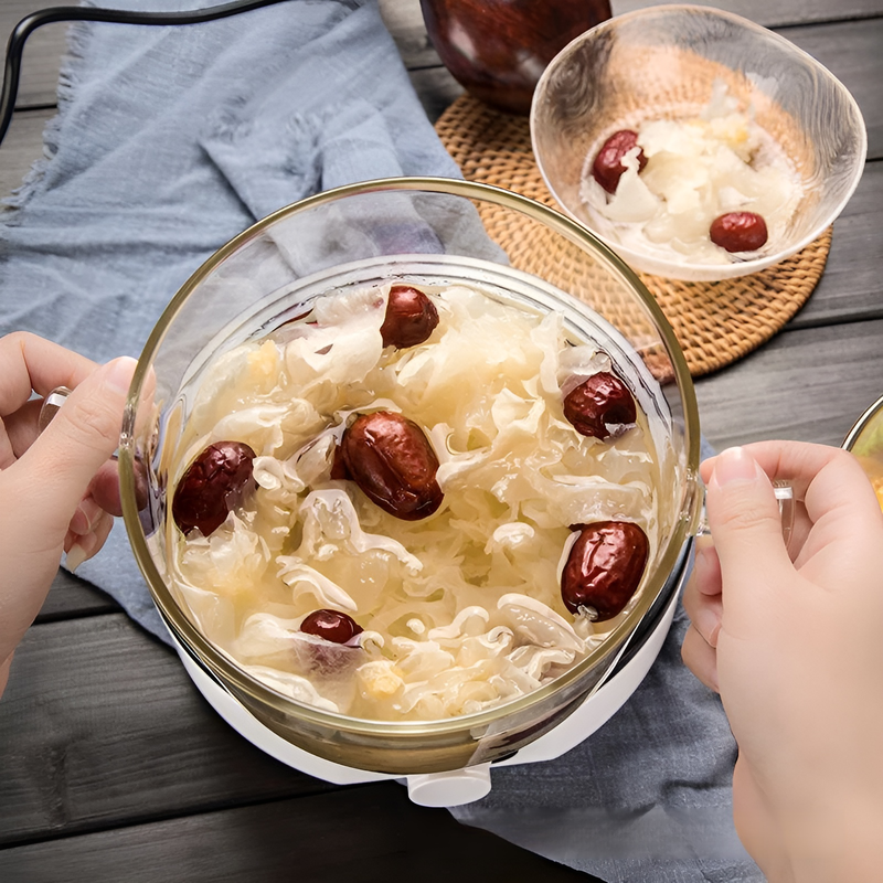 Family soup pot with lid