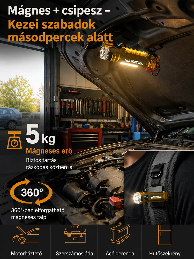 🔦2026 Új multifunkcionális mini kulcstartó zseblámpa