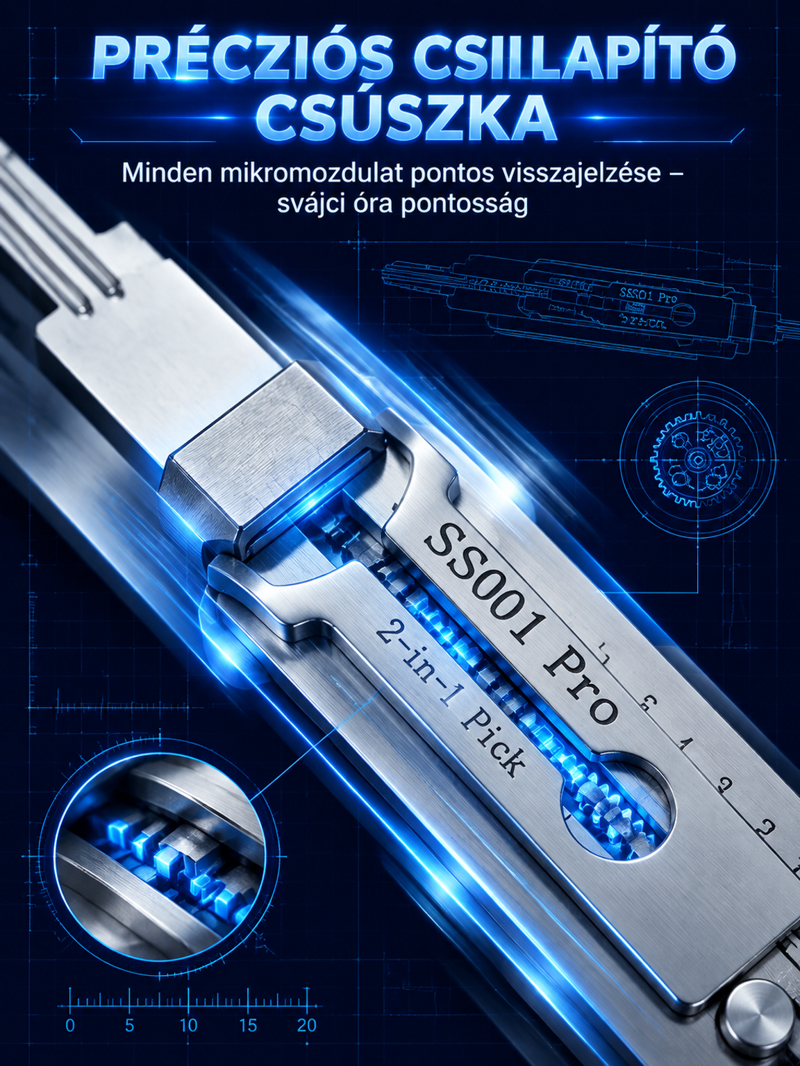 🔓 Csúcstechnológiás nyitóeszköz – Többé ne aggódj, ha elvesztetted a kulcsod!