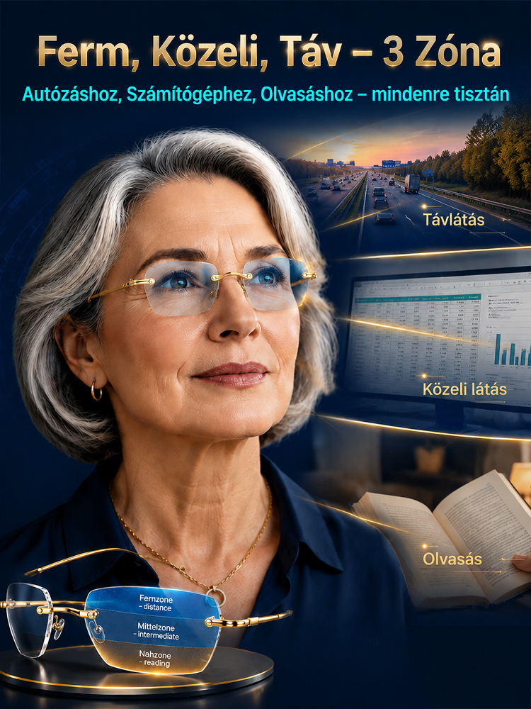 A szakértők első számú választása Adaptív okosszemüveg Münchenben és Jénában közösen fejlesztve. Vezető német szemészek ajánlásával!