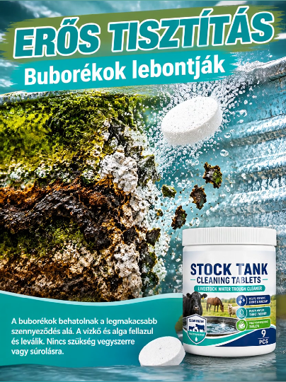 🐄💧 Szennyezett itatók? Egyetlen tabletta gyorsan felfrissíti őket – nincs súrolás, nincs macera!