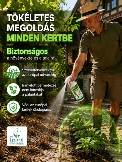 Gyorsan ható gyom- és bambuszirtó spray, egyetlen alkalmazással, 5 évig gyommentesen!