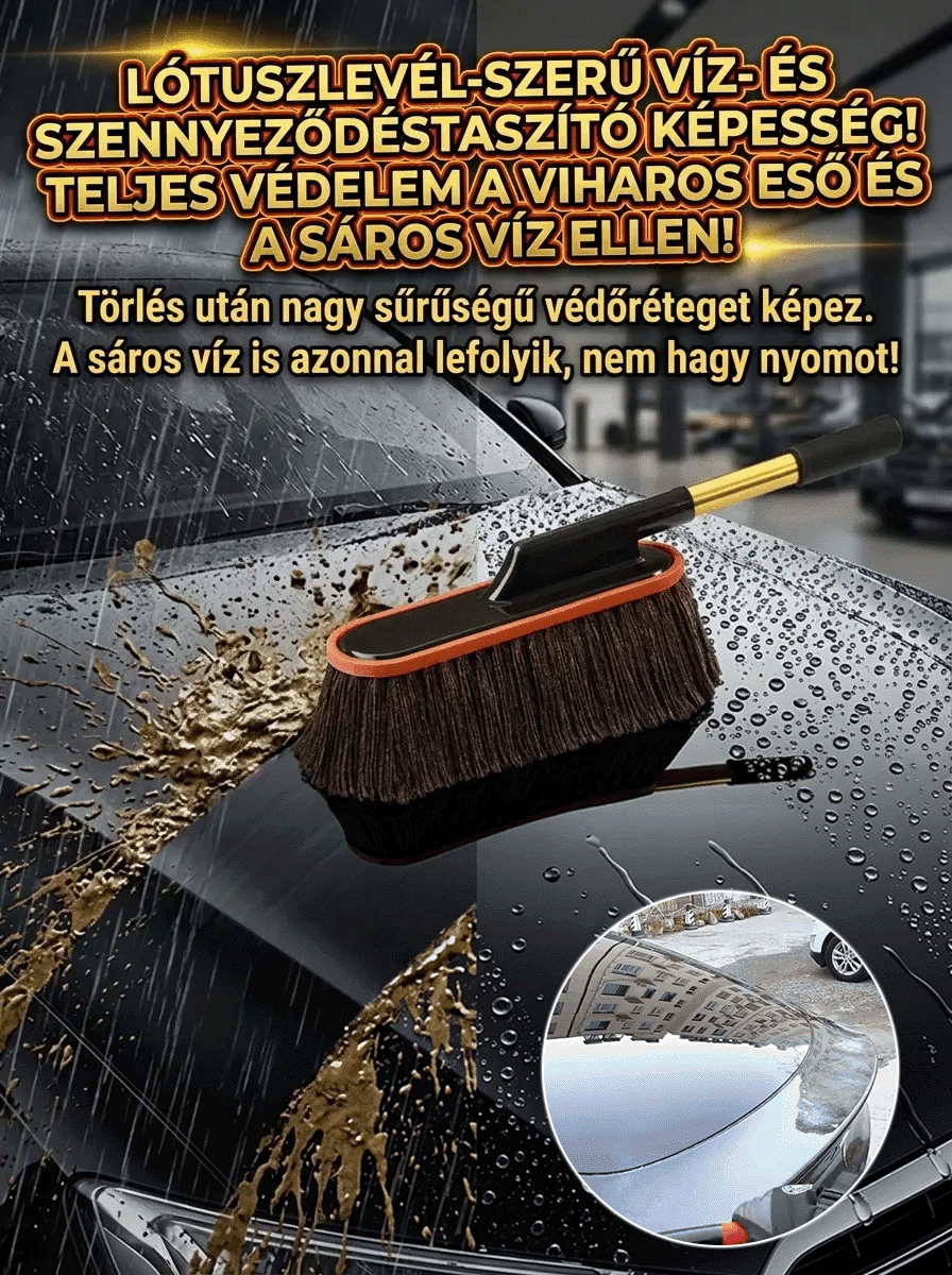 【30 másodperc alatt teljes autóviaszolás】Viasszal ellátott teleszkópos poroló készlet