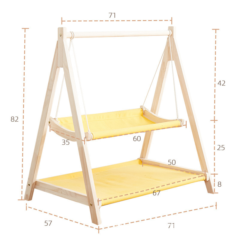 Emeletes hintaágy kisállatoknak