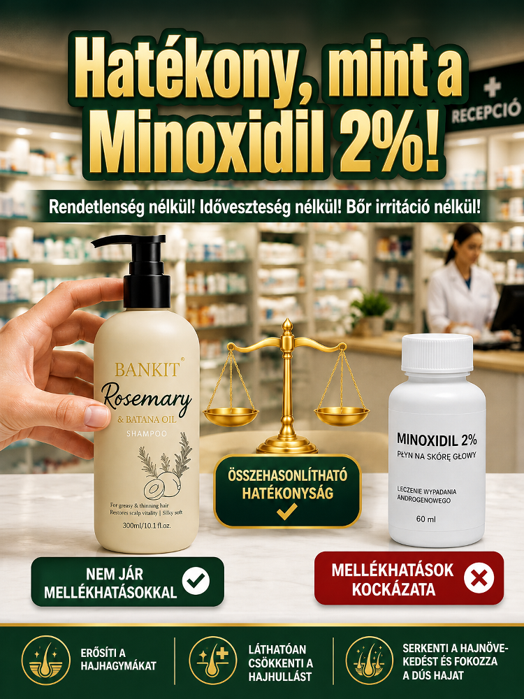 Duplázd meg a hajnövekedésed 20 nap alatt! 📈✨ A tökéletes megoldás a vékonyodó hajra.