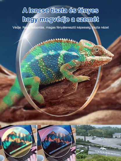 Keret nélküli Okos HD Olvasószemüveg 4 az 1-ben (Zoom + Fotokromatikus + UV és Kék Fény Szűrő) - Végső Kiárusítás!