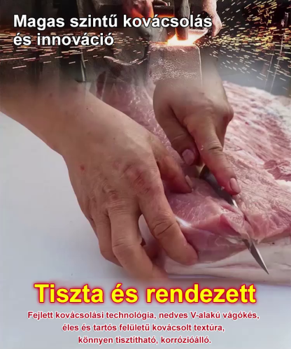 Egyetlen vágással történő kicsontozás: A Toledo kés! Kevesebb mint 30 másodperc alatt felvág egy csirkét!