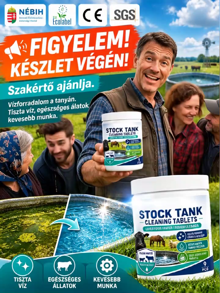 🐄💧 Szennyezett itatók? Egyetlen tabletta gyorsan felfrissíti őket – nincs súrolás, nincs macera!