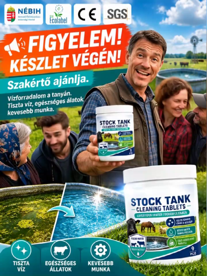 🐄💧 Szennyezett itatók? Egyetlen tabletta gyorsan felfrissíti őket – nincs súrolás, nincs macera!