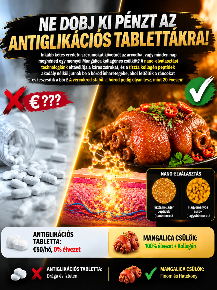 🐷【Mangalica sertésköröm-falatok | 0% cukor, 0% adalékanyag, 3 perc alatt mikrózható – Szájban olvadó kollagén】