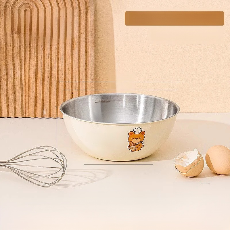 Domowa misa do ciasta z nierdzewnej stali 304, specjalna do wypieków i wyrabiania ciasta