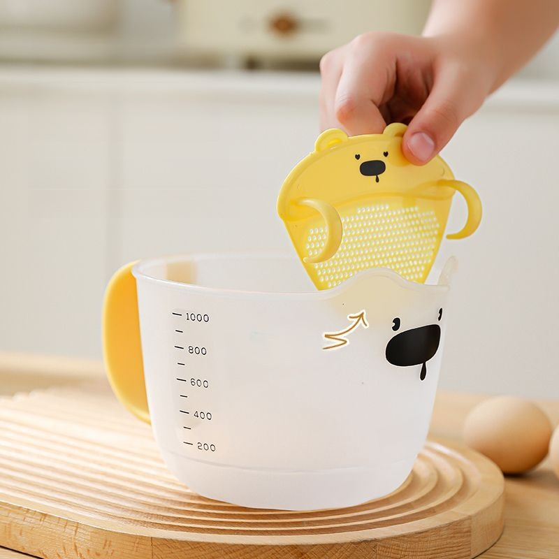 Kubek z miarką i filtrem, wielofunkcyjny