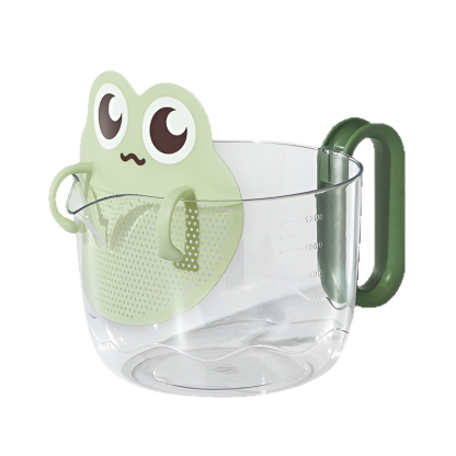 Uroczy kubek do filtrowania jajek i miarka 2 w 1