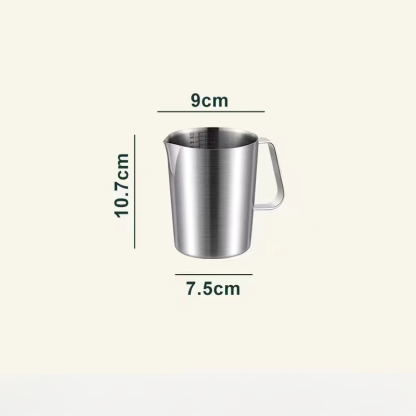 Kubek z podziałką ze stali nierdzewnej 304, specjalny do kawy i herbaty mlecznej