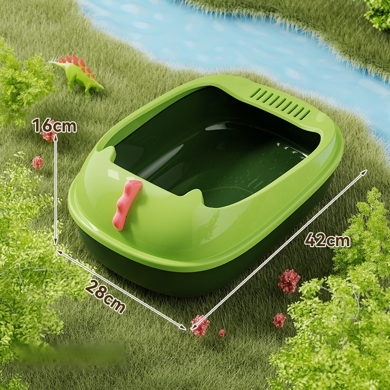 Półzamknięta kuweta dla kota odporna na zachlapanie